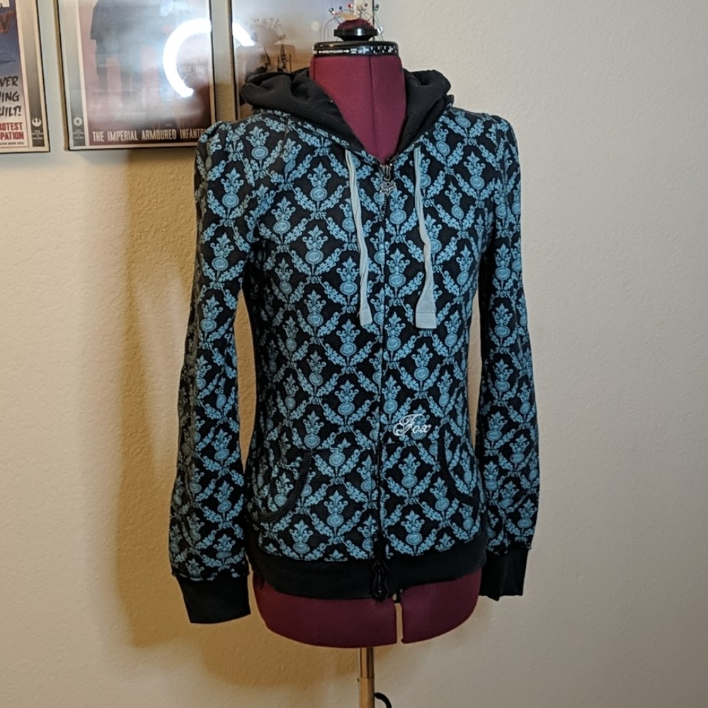 Blue Graphic Fox Jacket